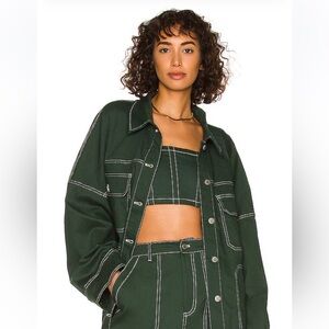 BY.DYLN Women's Green Jacket
